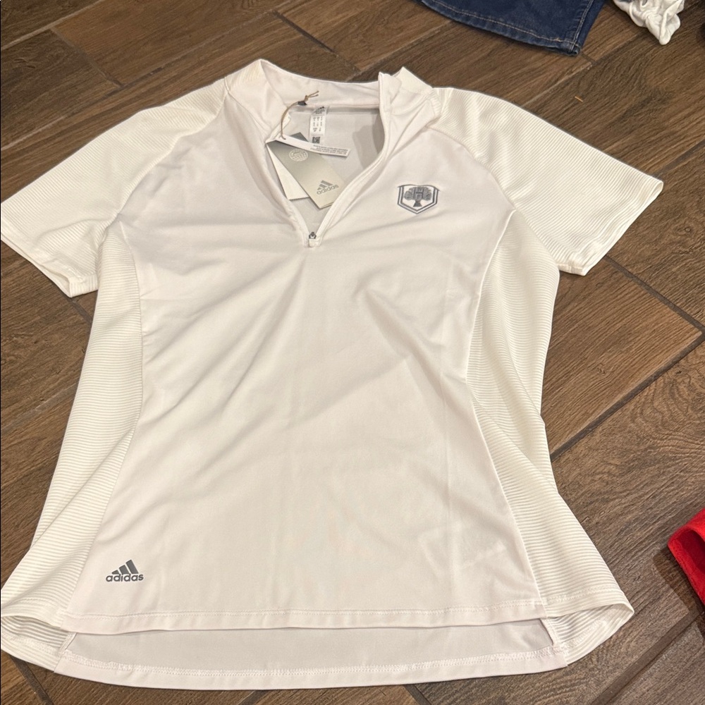 Adidas White Performance Polo Shirt